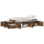 Estructura de Cama de Almacenamiento Roble Ahumado 90x190 cm | Foro24.es | Tu tienda online para hogar, jardín y más Foro24.es