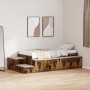 Estructura de Cama de Almacenamiento Roble Ahumado 90x190 cm | Foro24.es | Tu tienda online para hogar, jardín y más Foro24.es