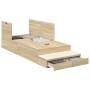 Estructura de Cama de Almacenamiento en Roble Sonoma 80x200 cm | Foro24.es | Tu tienda online para hogar, jardín y más Foro24.es