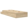 Estructura de Cama de Almacenamiento en Roble Sonoma 80x200 cm | Foro24.es | Tu tienda online para hogar, jardín y más Foro24.es