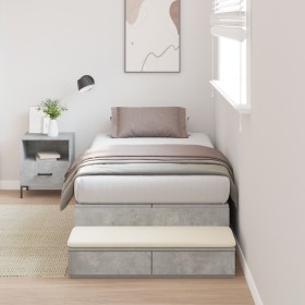 Marco de cama con almacenamiento Gris Concreto 80x200 cm by , Beds and slatted bases - Ref: Foro24-3335600, Price: 222,56 €, ...