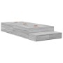 Cama con almacenamiento Gris Sonoma 80x200 cm by , Beds and slatted bases - Ref: Foro24-3335602, Price: 228,99 €, Discount: %
