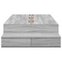 Cama con almacenamiento Gris Sonoma 80x200 cm by , Beds and slatted bases - Ref: Foro24-3335602, Price: 228,99 €, Discount: %