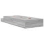 Cama con almacenamiento Gris Sonoma 80x200 cm by , Beds and slatted bases - Ref: Foro24-3335602, Price: 228,99 €, Discount: %