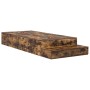 Estructura de Cama de Almacenamiento Roble Ahumado 90x200 cm | Foro24.es | Tu tienda online para hogar, jardín y más Foro24.es