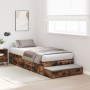 Estructura de Cama de Almacenamiento Roble Ahumado 90x200 cm | Foro24.es | Tu tienda online para hogar, jardín y más Foro24.es