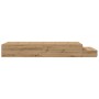 Cama de Almacenamiento en Roble Artesanal 90x200 cm by , Beds and slatted bases - Ref: Foro24-3335612, Price: 236,86 €, Disco...