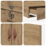 Cama de Almacenamiento en Roble Artesanal 90x200 cm by , Beds and slatted bases - Ref: Foro24-3335612, Price: 236,86 €, Disco...