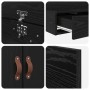 Estructura de Cama de Almacenamiento Roble Negro 100x200 cm von , Betten und Lattenroste - Ref: Foro24-3335614, Preis: 267,59...