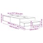 Cama con almacenamiento Roble Ahumado 100x200 cm by , Beds and slatted bases - Ref: Foro24-3335617, Price: 253,16 €, Discount: %