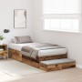 Estructura de Cama de Almacenamiento Madera Vieja 100x200 cm | Foro24.es | Tu tienda online para hogar, jardín y más Foro24.es