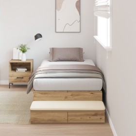 Estructura de Cama de Almacenamiento Roble Artisan 100x200 cm von , Betten und Lattenroste - Ref: Foro24-3335620, Preis: 253,...