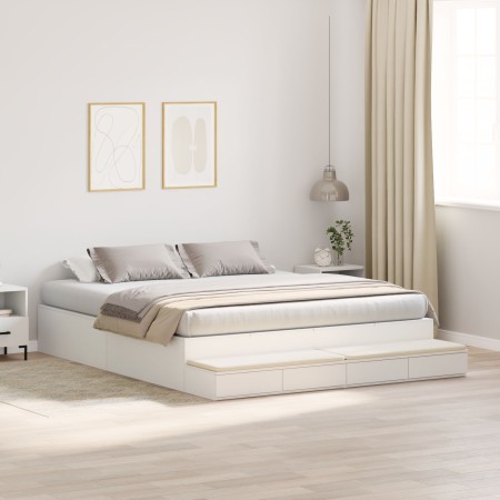 Estructura de Cama de Almacenamiento Blanca 200x200 cm | Foro24.es | Tu tienda online para hogar, jardín y más Foro24.es