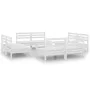 Gartenmöbel-Set 8-tlg. aus massivem Kiefernholz weiß von vidaXL, Gartensets - Ref: Foro24-3082413, Preis: 393,55 €, Rabatt: %