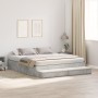 Cama con almacenamiento Gris 200x200 cm | Foro24.es | Tu tienda online para hogar, jardín y más Foro24.es