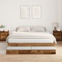 Cama con almacenamiento Madera antigua 200x200 cm | Foro24.es | Tu tienda online para hogar, jardín y más Foro24.es