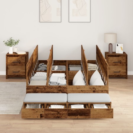 Estructura de cama Madera vieja 120x200 cm by , Beds and slatted bases - Ref: Foro24-3335635, Price: 423,02 €, Discount: %