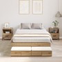 Marco de Cama de Almacenamiento Roble Artesanal 120x200 cm by , Beds and slatted bases - Ref: Foro24-3335636, Price: 423,02 €...