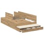 Marco de Cama de Almacenamiento Roble Artesanal 120x200 cm by , Beds and slatted bases - Ref: Foro24-3335636, Price: 423,02 €...