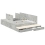 Estructura de cama de almacenamiento Gris Concreto 140x200 cm by , Beds and slatted bases - Ref: Foro24-3335640, Price: 439,9...