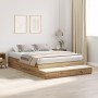 Estructura de Cama de Almacenamiento Roble Artisan 140x200 cm by , Beds and slatted bases - Ref: Foro24-3335644, Price: 439,9...