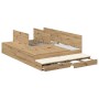 Estructura de Cama de Almacenamiento Roble Artesanal 150x200 cm | Foro24.es | Tu tienda online para hogar, jardín y más Foro24.es