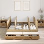 Estructura de Cama de Almacenamiento Roble Artesanal 150x200 cm | Foro24.es | Tu tienda online para hogar, jardín y más Foro24.es