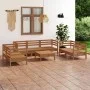 Gartenmöbel-Set 8-teilig aus massivem honigbraunem Kiefernholz von vidaXL, Gartensets - Ref: Foro24-3082600, Preis: 472,86 €,...