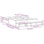 Estructura de cama de almacenamiento Roble Artisan 160x200 cm | Foro24.es | Tu tienda online para hogar, jardín y más Foro24.es