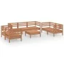 Gartenmöbel-Set 8-teilig aus massivem honigbraunem Kiefernholz von vidaXL, Gartensets - Ref: Foro24-3082600, Preis: 472,86 €,...