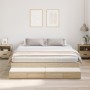 Estructura de Cama de Almacenamiento Sonoma Oak 180x200 cm de , Camas y somieres - Ref: Foro24-3335663, Precio: 506,05 €, Des...