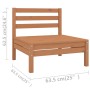 Gartenmöbel-Set 8-teilig aus massivem honigbraunem Kiefernholz von vidaXL, Gartensets - Ref: Foro24-3082600, Preis: 479,69 €,...