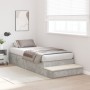 Estructura de Cama de Almacenamiento Gris Concreto 90x190 cm | Foro24.es | Tu tienda online para hogar, jardín y más Foro24.es