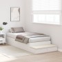 Cama con almacenamiento Blanca 75x190 cm by , Beds and slatted bases - Ref: Foro24-3335677, Price: 209,52 €, Discount: %