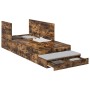 Base de Cama con Almacenamiento Roble Ahumado 75x190 cm | Foro24.es | Tu tienda online para hogar, jardín y más Foro24.es