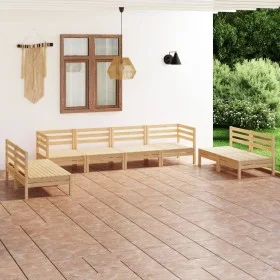 Garden furniture set 8 pieces solid pine wood by vidaXL, Garden sets - Ref: Foro24-3082572, Price: 331,46 €, Discount: %
