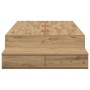 Estructura de Cama de Almacenamiento en Roble Artesanal 75x190 cm by , Beds and slatted bases - Ref: Foro24-3335684, Price: 2...
