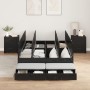 Estructura de Cama de Almacenamiento Negro Roble 120x190 cm | Foro24.es | Tu tienda online para hogar, jardín y más Foro24.es