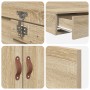 Estructura de Cama de Almacenamiento Roble Sonoma 120x190 cm by , Beds and slatted bases - Ref: Foro24-3335687, Price: 412,36...