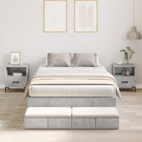 Estructura de cama de almacenamiento Gris