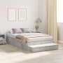 Estructura de cama de almacenamiento Gris concreto 120x190 cm by , Beds and slatted bases - Ref: Foro24-3335688, Price: 412,3...