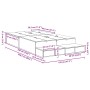 Estructura de cama de almacenamiento Gris concreto 120x190 cm by , Beds and slatted bases - Ref: Foro24-3335688, Price: 412,3...