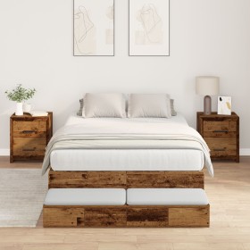 Estructura de Cama de Almacenamiento de Madera