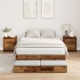 Estructura de Cama de Almacenamiento de Madera Vieja 120x190 cm | Foro24.es | Tu tienda online para hogar, jardín y más Foro24.es