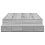 Estructura de Cama de Almacenamiento Gris Sonoma 120x190 cm by , Beds and slatted bases - Ref: Foro24-3335690, Price: 423,78 ...