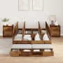 Estructura de Cama de Almacenamiento de Madera Vieja 120x190 cm | Foro24.es | Tu tienda online para hogar, jardín y más Foro24.es