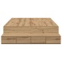 Estructura de Cama de Almacenamiento Roble Artisan 120x190 cm by , Beds and slatted bases - Ref: Foro24-3335692, Price: 412,3...