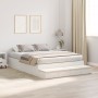 Estructura de Cama de Almacenamiento Blanca 140x190 cm by , Beds and slatted bases - Ref: Foro24-3335693, Price: 447,62 €, Di...