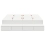 Estructura de Cama de Almacenamiento Blanca 140x190 cm by , Beds and slatted bases - Ref: Foro24-3335693, Price: 447,62 €, Di...