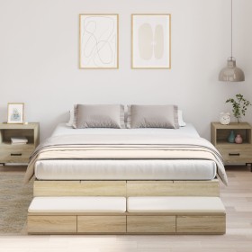 Comprar Cama con almacenamiento Sonoma Roble